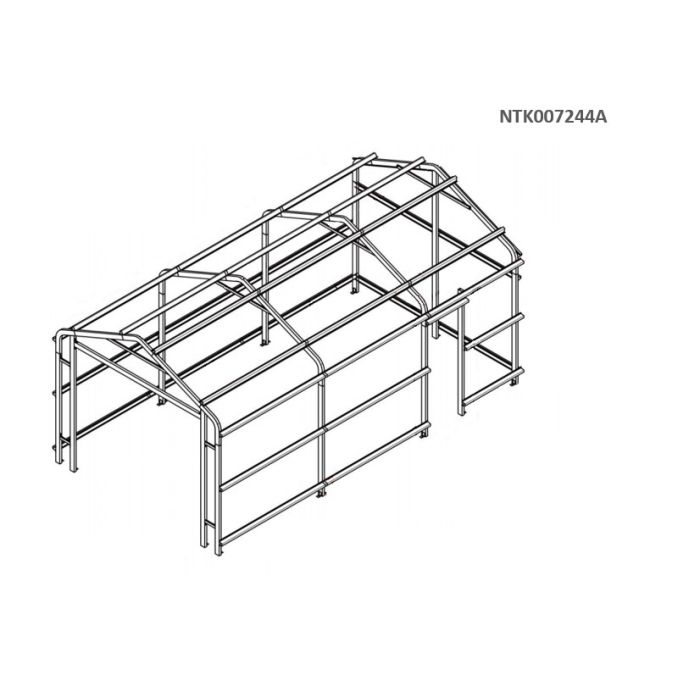 Box in Acciaio Zincato 4.38 x 7.24 m x h 3.31 m - 585 KG – 31,7 metri quadri - VERDE