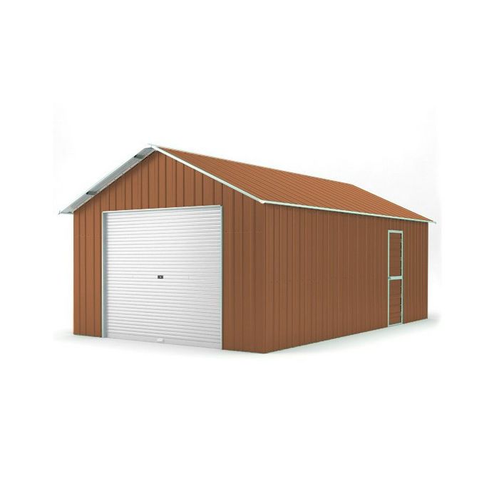 Box in Acciaio Zincato 4.38 x 8.76 m x h 3.31 m - 692 KG – 38.37 metri quadri - LEGNO
