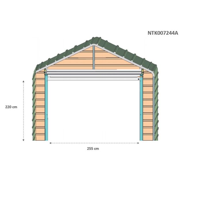 Box in Acciaio Zincato 4.38 x 8.76 m x h 3.31 m - 692 KG – 38.37 metri quadri - LEGNO
