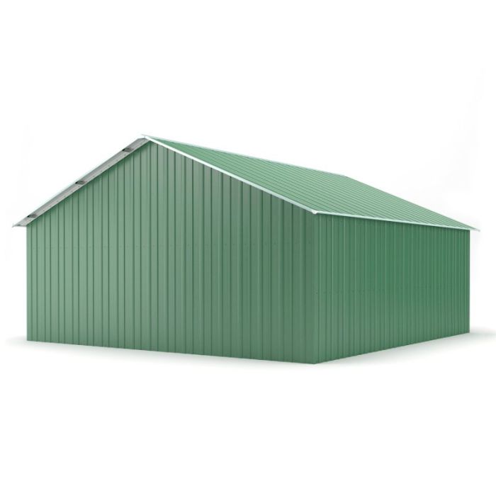 Box in Acciaio Zincato 6.64 x 7.21 m x h3.72 m - 810 KG – 43.8 metri quadri - VERDE