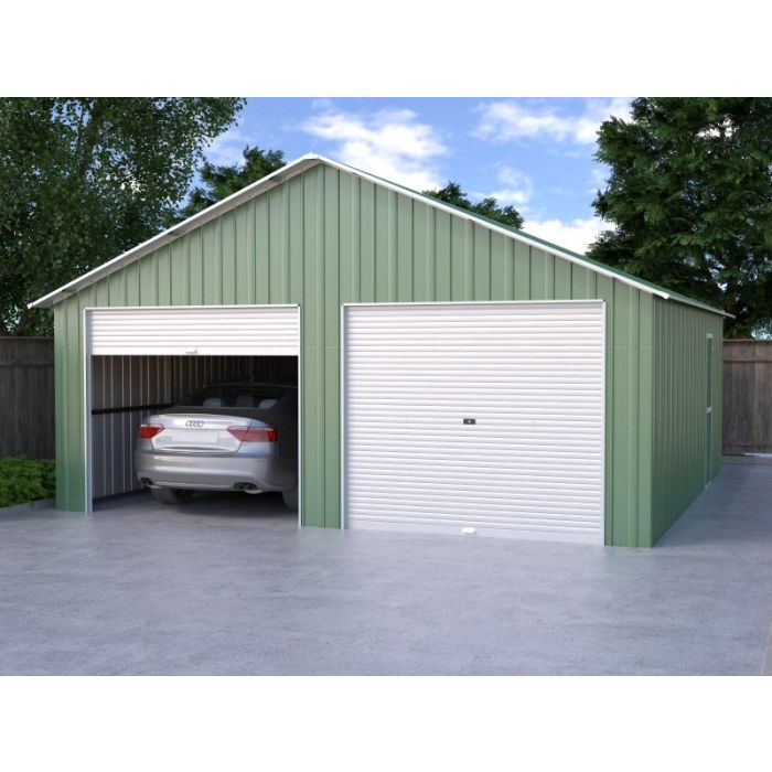 Box in Acciaio Zincato 6.64 x 7.21 m x h3.72 m - 810 KG – 43.8 metri quadri - VERDE