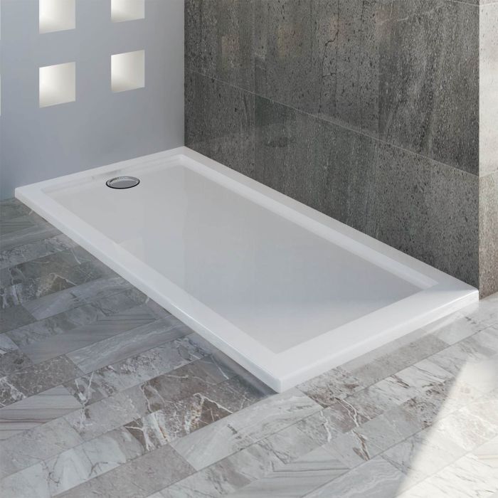 Piatto doccia in resina composita bianco lucido modello Real