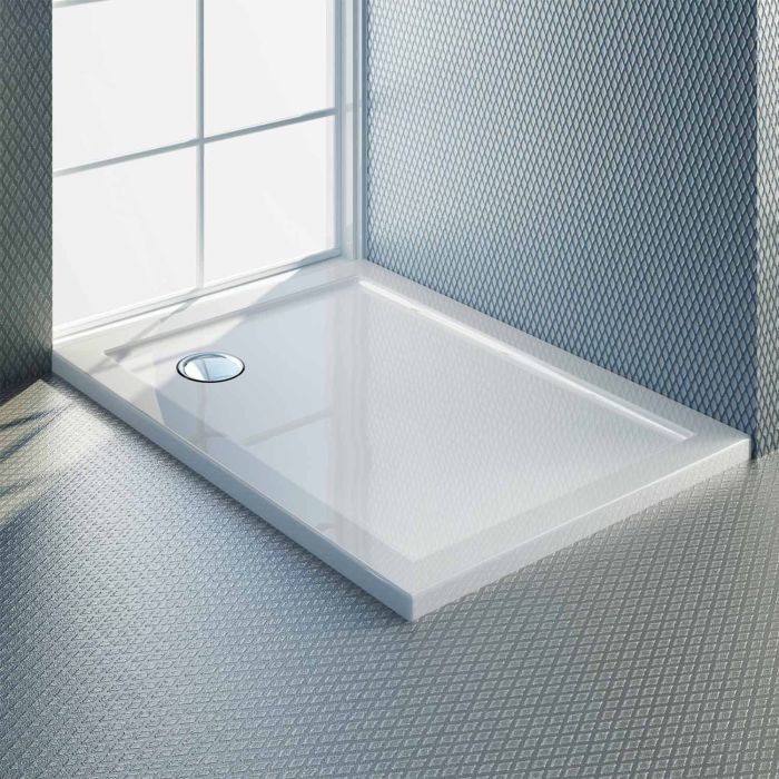 Piatto doccia in resina composita bianco lucido modello Real