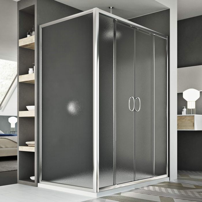 Box Doccia modello Selection 2 ante scorrevoli - H185 vetro stampato 