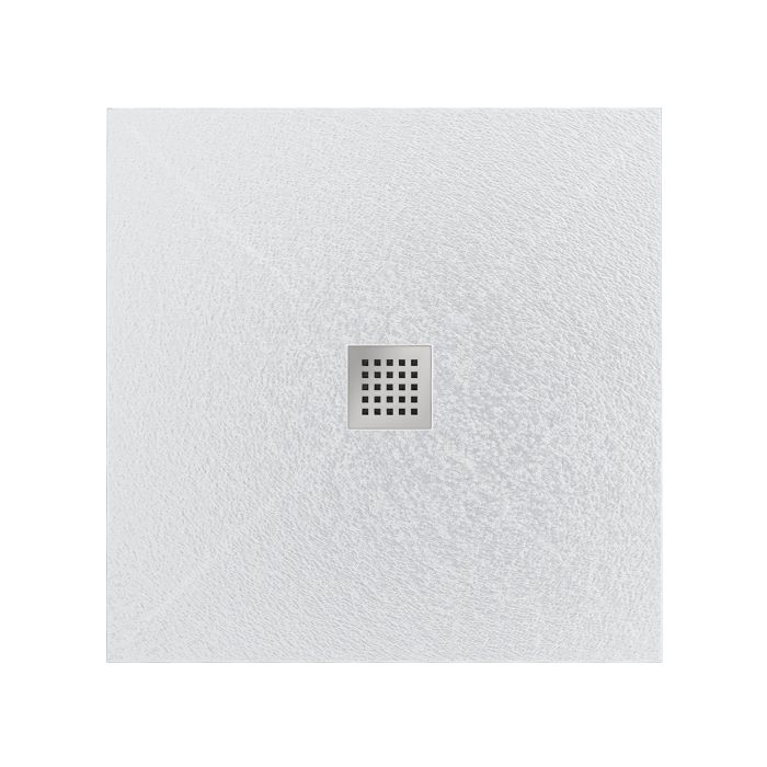 Piatto Doccia in Marmoresina Bianco Effetto Pietra modello Side 