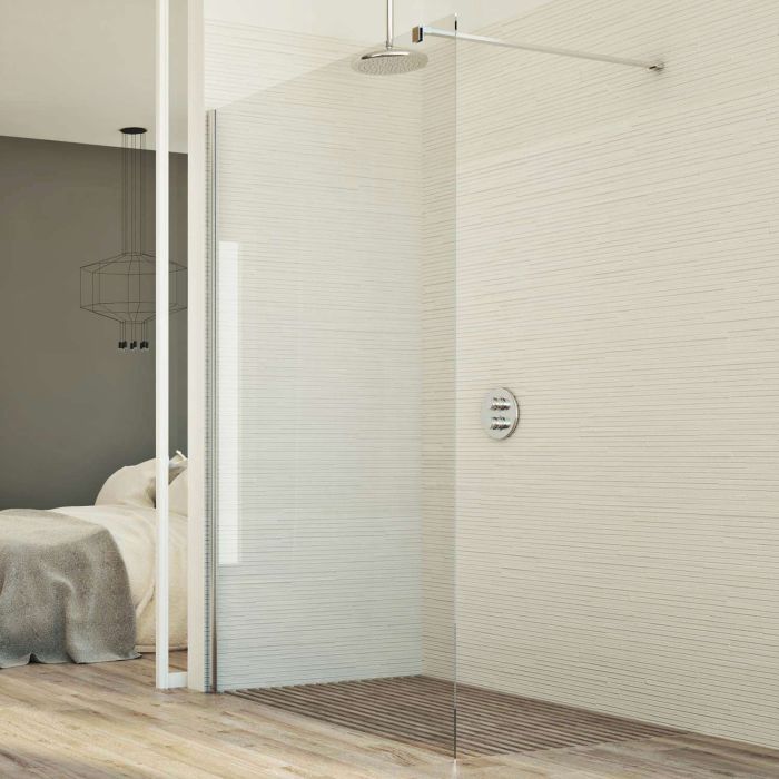 Parete doccia modello Walk In 1 - H 198 cm - vetro trasparente 8mm 