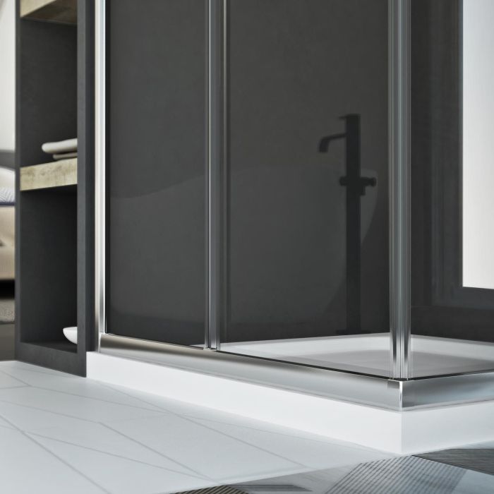 Box doccia angolare modello Young H 185 con vetro stampato