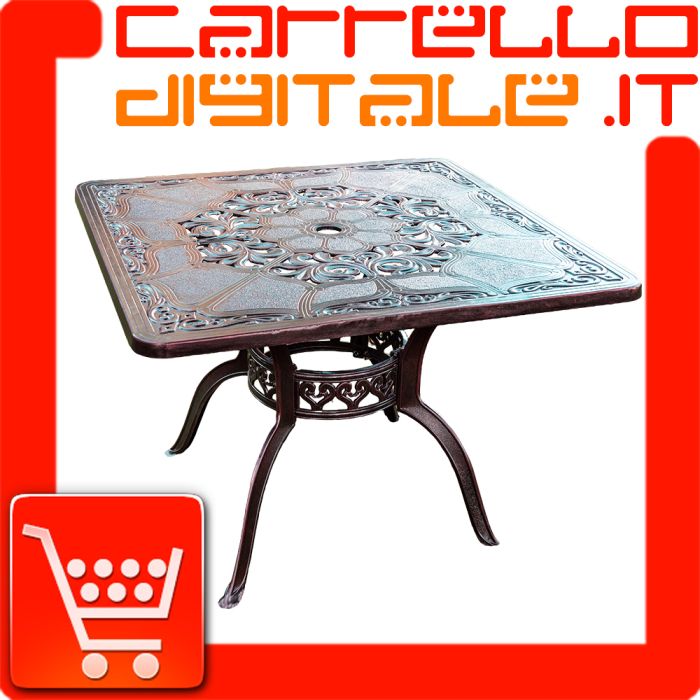 Tavolo da giardino modello Rosa - 100 x 100 cm