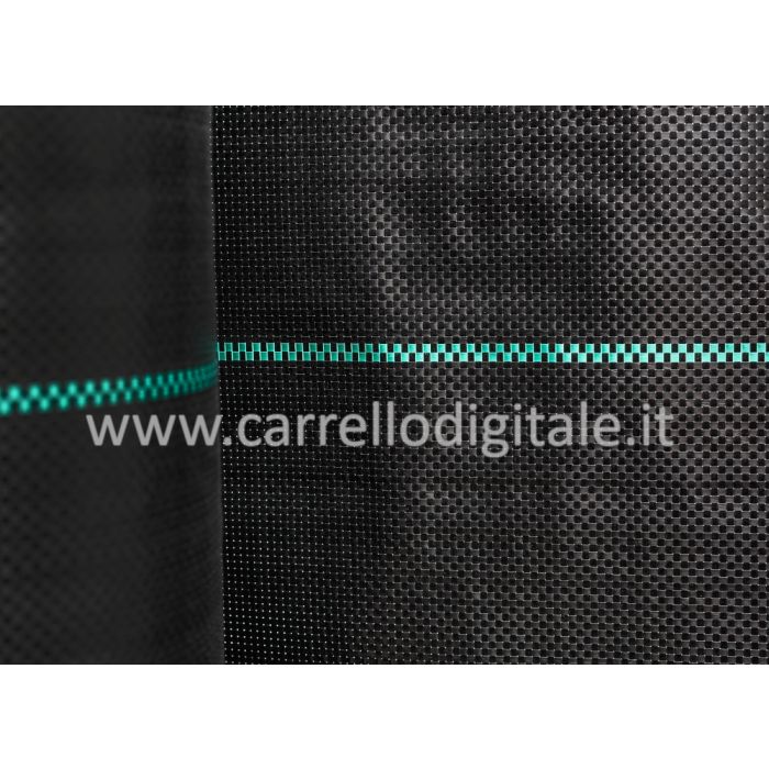 Telo Pacciamante In Tessuto 2x50 M Con 50 Picchetti - Anti-erbacce Con Stabilizzatore UV - 2