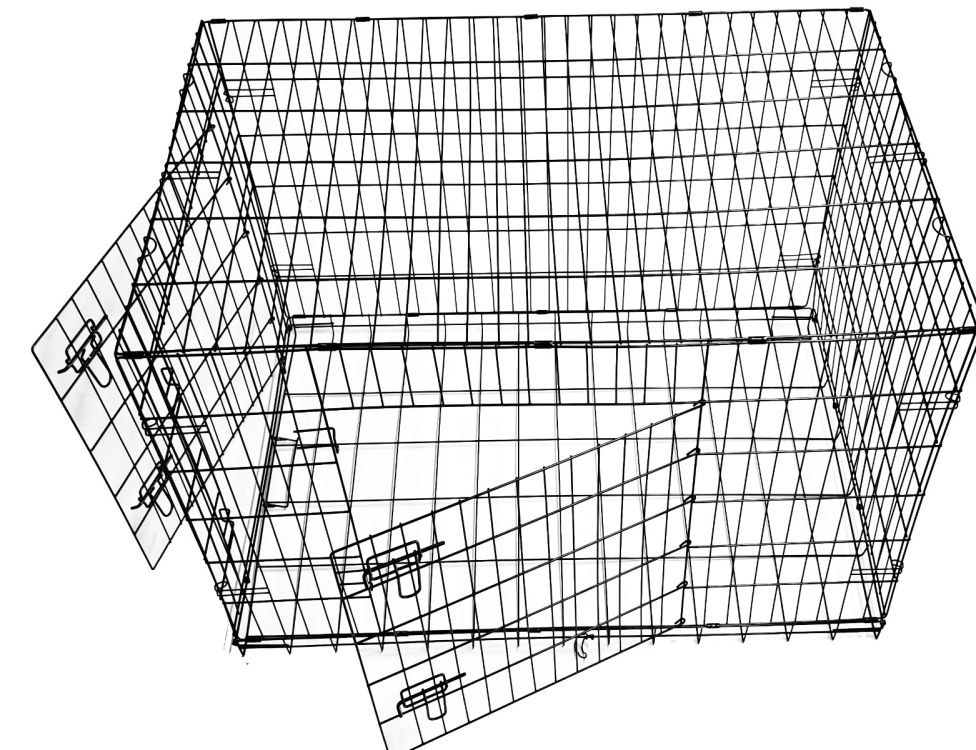 Gabbia per Cani, Gatti e Animali di Piccola Taglia 108 x 72 x H 77 cm 