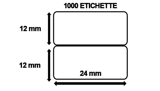 Etichette Compatibili con Dymo 11353 Bixolon Seiko 1 Rotolo
