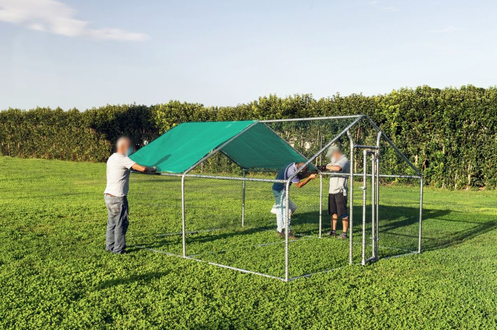 Gabbia per animali da esterno - Recinto per Polli 3 x 4m x 2m H  - 12 mq - 73Kg