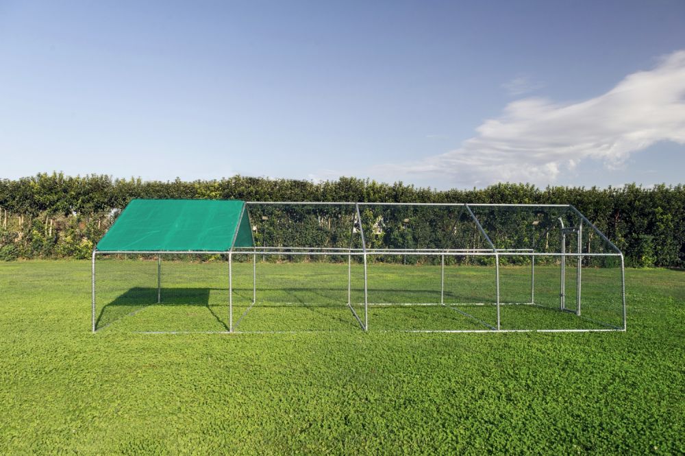 Gabbia per animali da esterno - Recinto per Polli 3 x 8m x 2m H  - 24 mq - 117Kg
