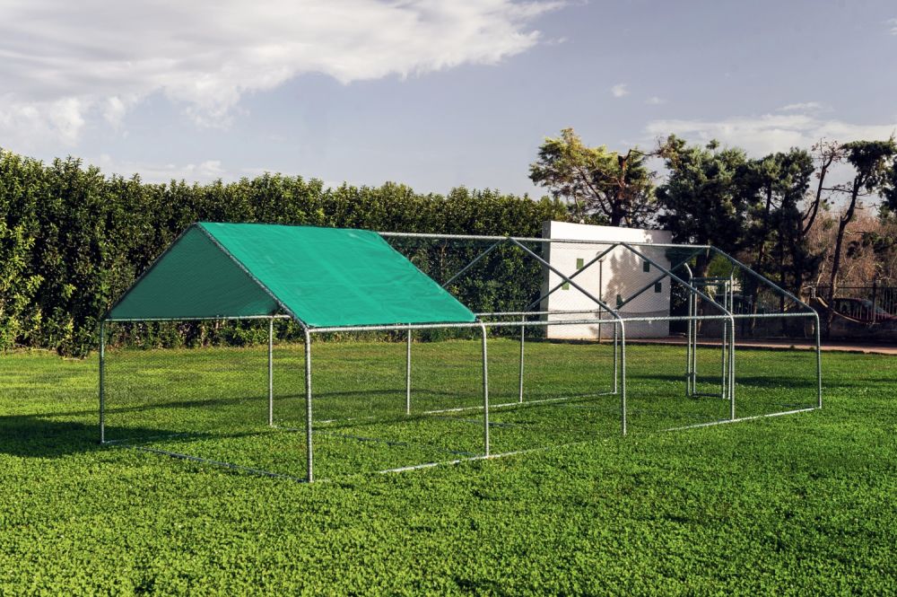 Gabbia per animali da esterno - Recinto per Polli 3 x 8m x 2m H  - 24 mq - 117Kg