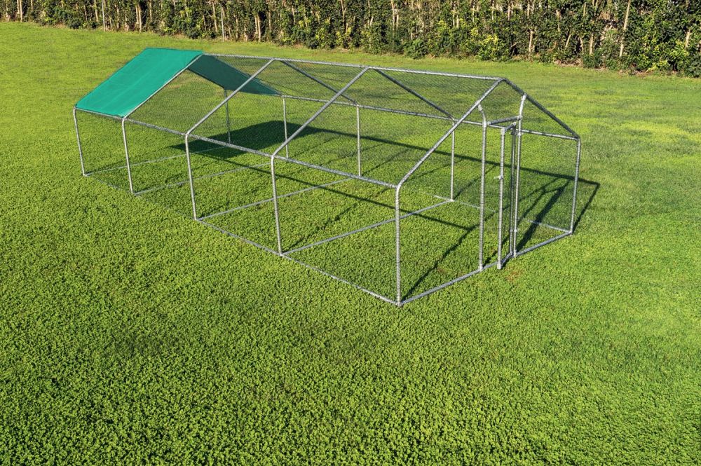 Gabbia per animali da esterno - Recinto per Polli 3 x 8m x 2m H  - 24 mq - 117Kg