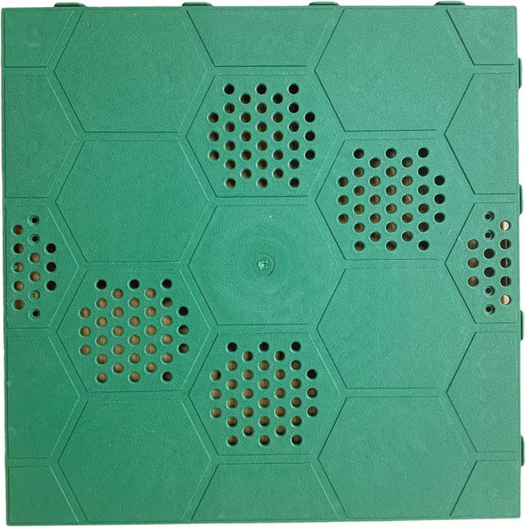 Kit Piastrelle pavimento resina verde drenante per Box In Acciaio Zincato Casetta da Giardino 3.27 x 4.59 m - ntk0071/V/W