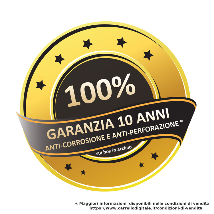 garanzia 10 anni anticorrosione e antiperforazione sui box