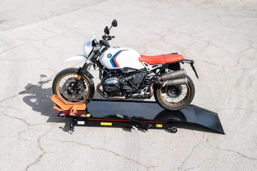 Sollevatore Idraulico per Moto e Scooter con Pompa a Pedale - Ponte moto - 450Kg