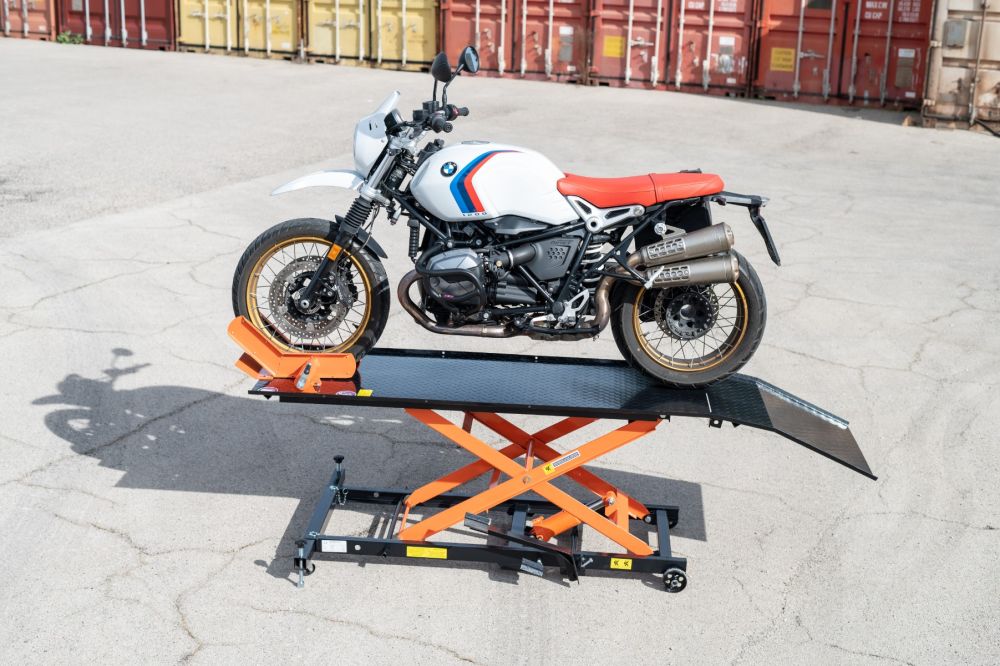 Sollevatore Idraulico per Moto e Scooter con Pompa a Pedale - Ponte moto - 450Kg