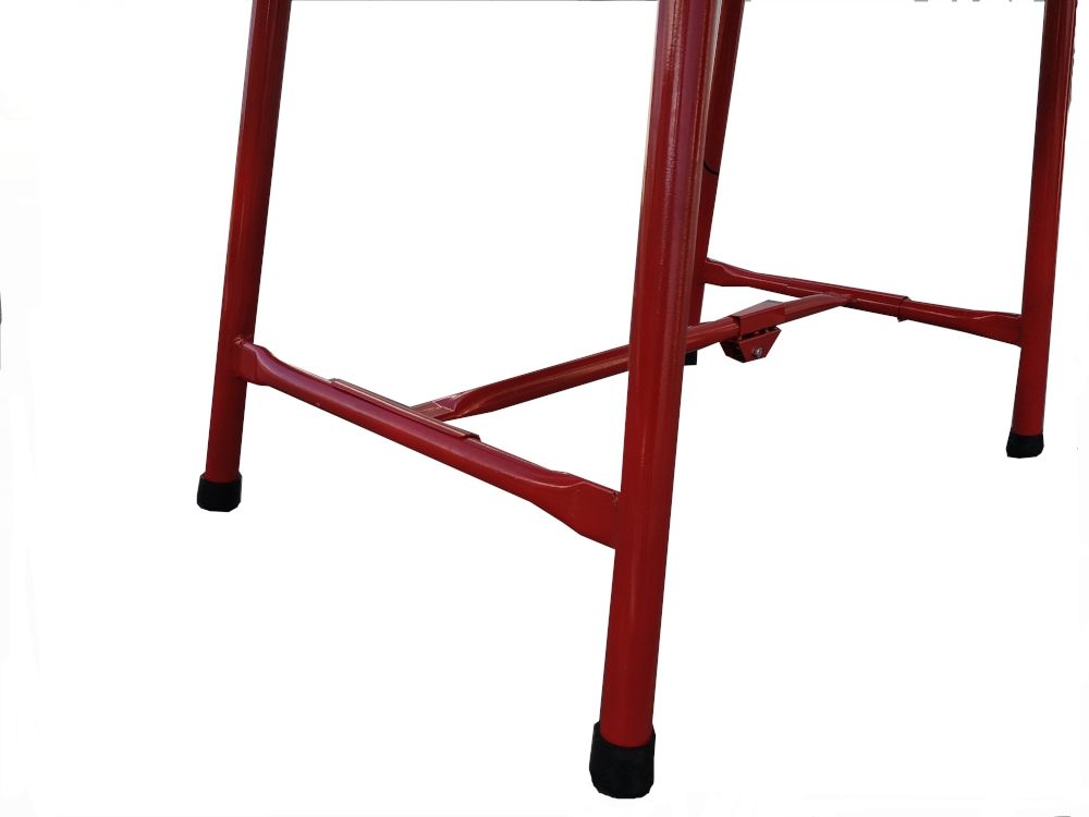 Banco tavolo lavoro pieghevole in legno e acciaio officina fai da te Dimensioni 120 x 62,5 x 83 cm 