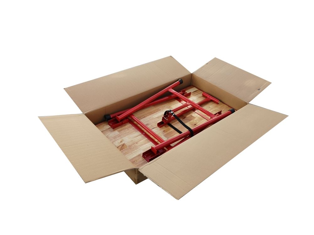 Banco tavolo lavoro pieghevole in legno e acciaio officina fai da te Dimensioni 120 x 62,5 x 83 cm 