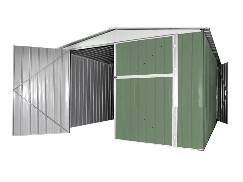 Box in Acciaio Zincato 3.60 x 5.14 m x h2.30 m - 320 KG - 18 metri quadri - VERDE