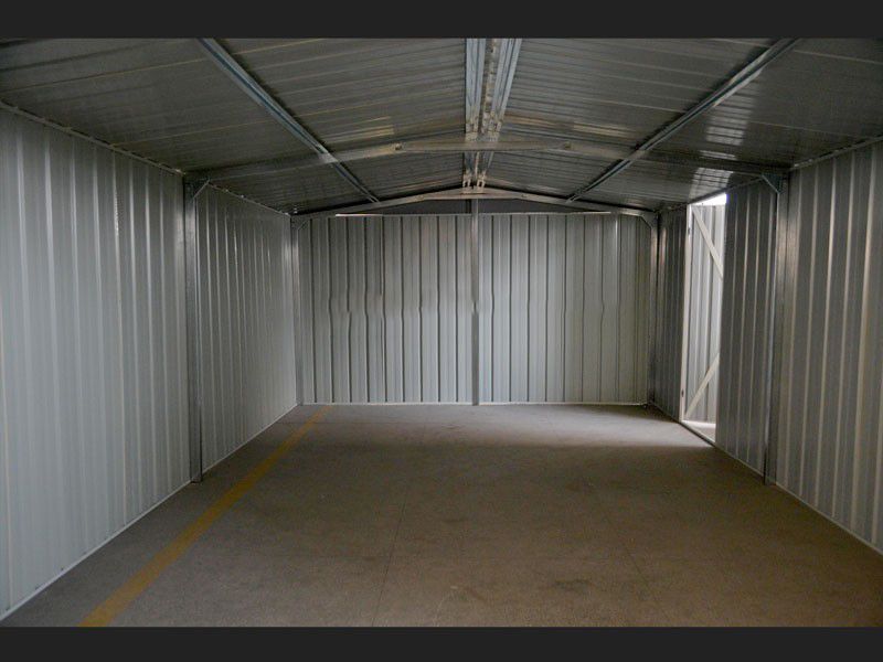Box in Acciaio Zincato 3.60 x 5.14 m x h2.30 m - 320 KG - 18 metri quadri - BIANCO