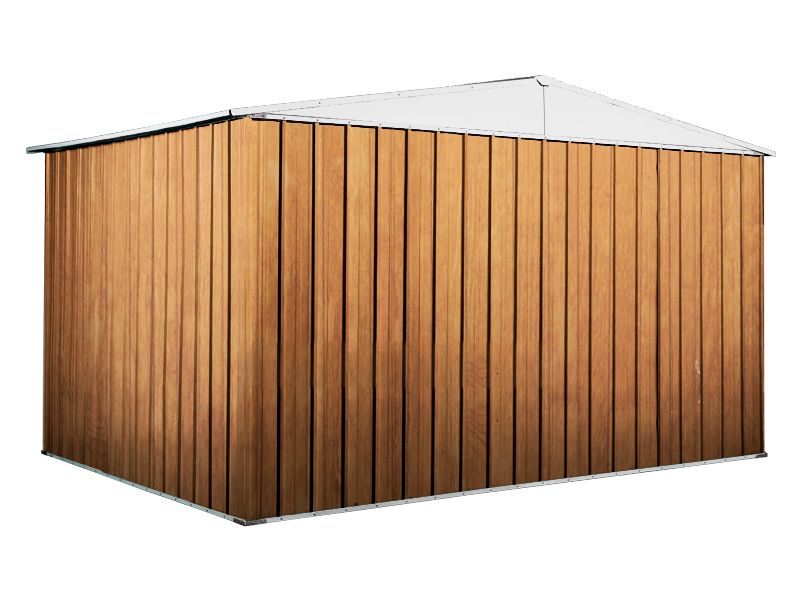 Box in Acciaio Zincato 3.60 x 2.60 m x h2.12 m  - 130 KG - 9,1 metri quadri - LEGNO