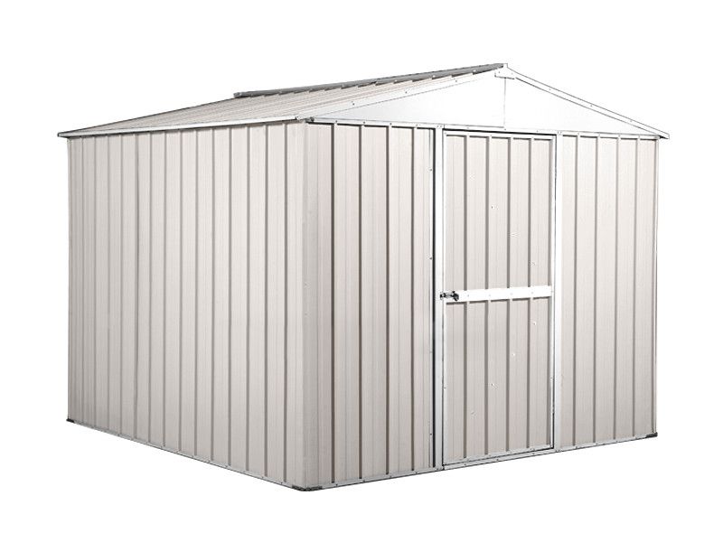 Box in Acciaio Zincato 2.76 x 2.60 m x h2.12 m - 110 KG – 6,76 metri quadri - BIANCO