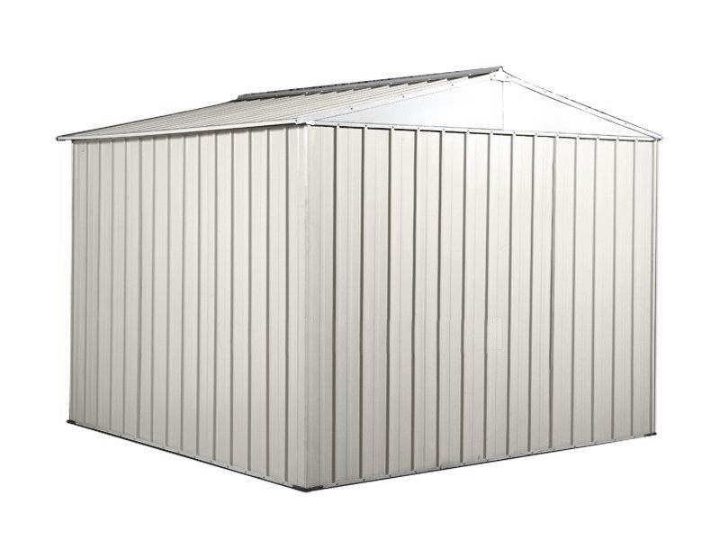 Box in Acciaio Zincato 2.76 x 2.60 m x h2.12 m - 110 KG – 6,76 metri quadri - BIANCO