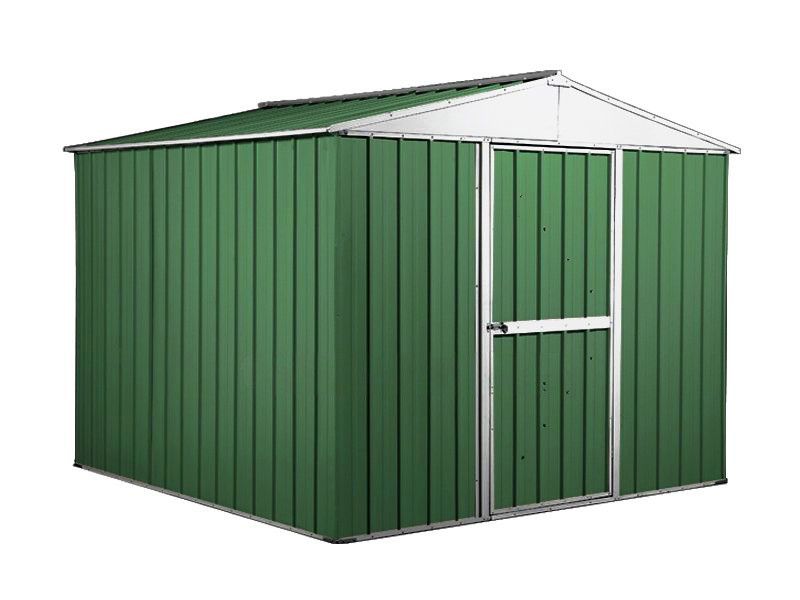 Box in Acciaio Zincato 2.76 x 2.60 m x h2.12 m - 110 KG – 7,2 metri quadri - VERDE 