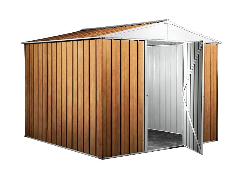 Box in Acciaio Zincato 2.76 x 2.60 m x h2.12 m - 110 KG – 7,2 metri quadri - LEGNO