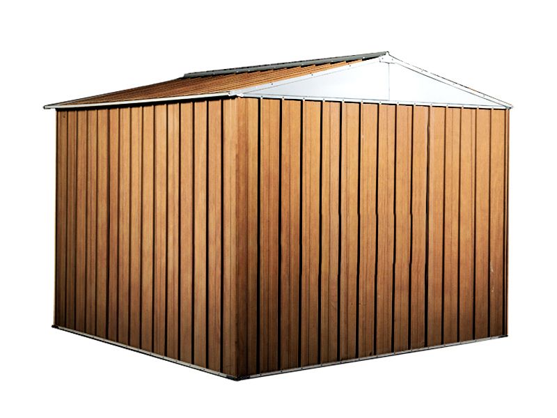 Box in Acciaio Zincato 2.76 x 2.60 m x h2.12 m - 110 KG – 7,2 metri quadri - LEGNO