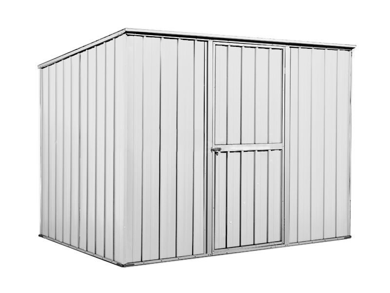 Box in Acciaio Zincato 2.60 x 1.85 m x h1.92 m - 85 KG – 4,55 metri quadri - BIANCO