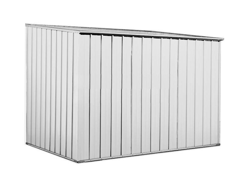 Box in Acciaio Zincato 2.60 x 1.85 m x h1.92 m - 85 KG – 4,55 metri quadri - BIANCO