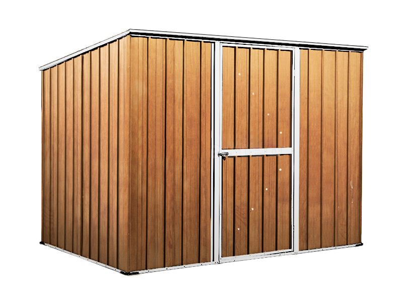 Box in Acciaio Zincato 2.60 x 1.85 m x h1.92 m - 85 KG – 4,8 metri quadri - LEGNO