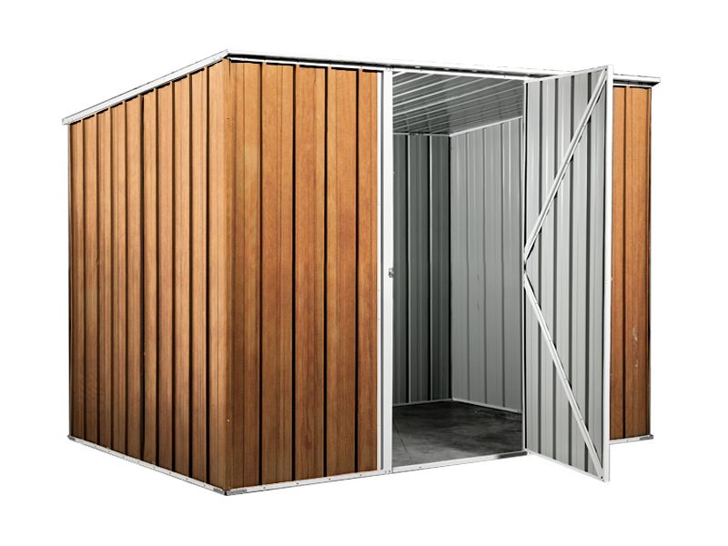 Box in Acciaio Zincato 2.60 x 1.85 m x h1.92 m - 85 KG – 4,8 metri quadri - LEGNO