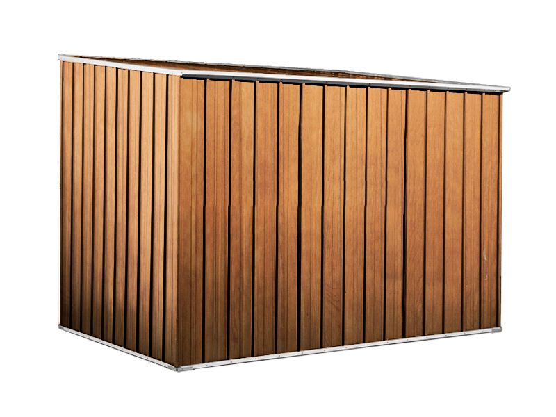 Box in Acciaio Zincato 2.60 x 1.85 m x h1.92 m - 85 KG – 4,8 metri quadri - LEGNO