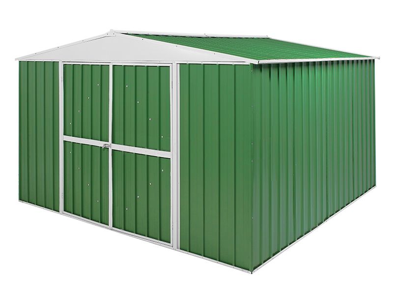 Box in Acciaio Zincato 3.60 x 3.45 m x h2.12 m - 150 KG – 12,25 metri quadri - VERDE