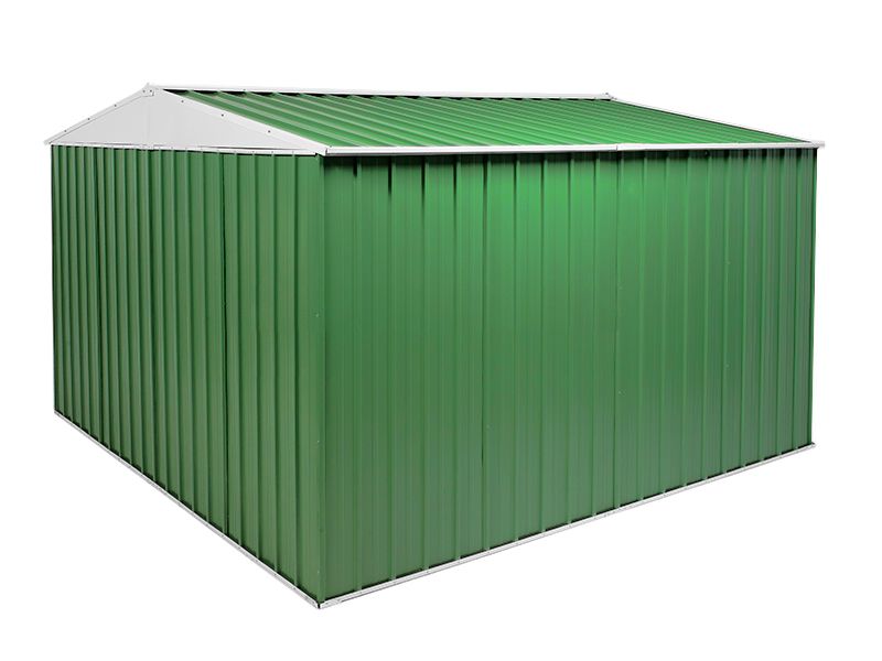 Box in Acciaio Zincato 3.60 x 3.45 m x h2.12 m - 150 KG – 12,25 metri quadri - VERDE