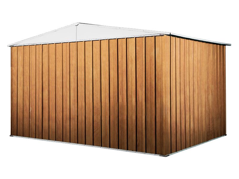 Box in Acciaio Zincato 3.60 x 3.45 m x h2.12 m - 150 KG – 12,25 metri quadri - LEGNO