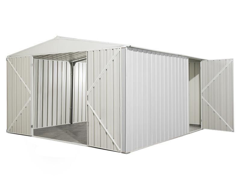 Box in Acciaio Zincato 3.60 x 4.30 m x h2.10 m - 185 KG - 15 metri quadri - BIANCO 