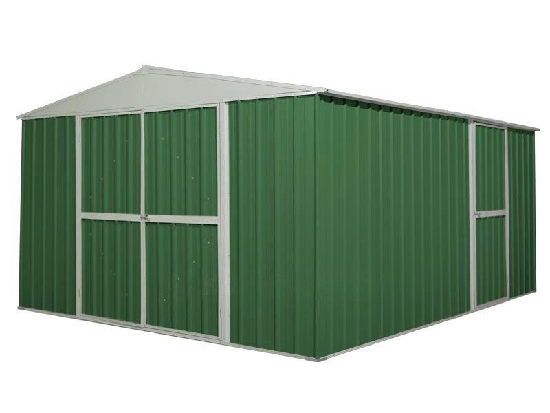 Box in Acciaio Zincato 3.60 x 4.30 m x h2.10 m - 185 KG - 15 metri quadri - VERDE