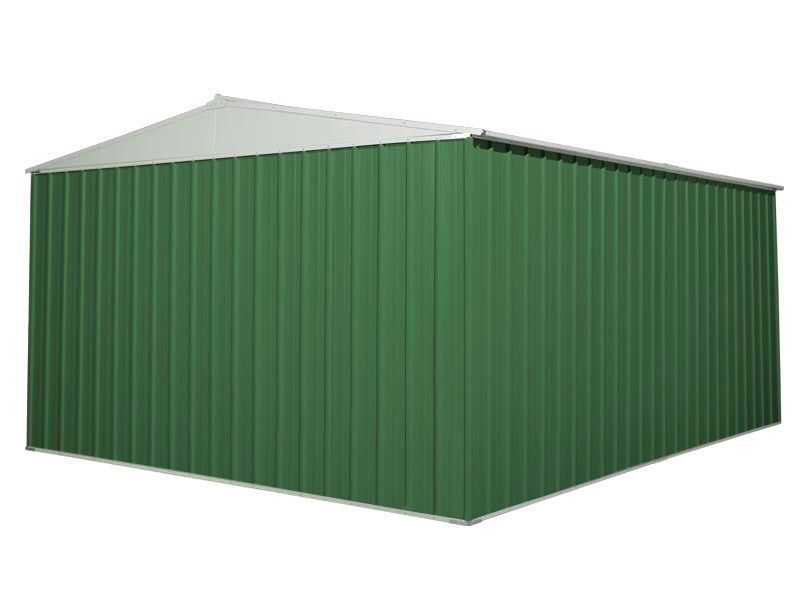 Box in Acciaio Zincato 3.60 x 4.30 m x h2.10 m - 185 KG - 15 metri quadri - VERDE