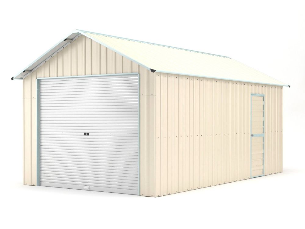 Box in Acciaio Zincato 3.60 x 10.66 m x h 3.15 m - 747 KG - 38.37 metri quadri - BEIGE