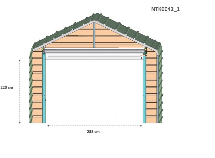 Box in Acciaio Zincato 3.60 x 7.62 m x h 3.15 m - 562 KG - 27.43 metri quadri - BEIGE