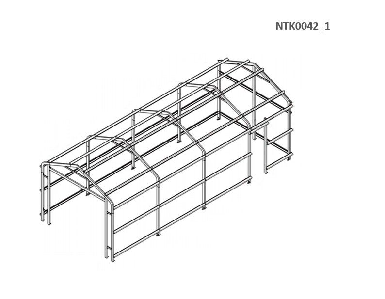 Box in Acciaio Zincato 3.60 x 7.62 m x h 3.15 m - 562 KG - 27.43 metri quadri - BEIGE