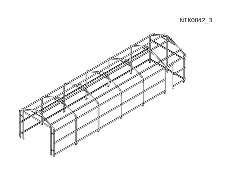 Box in Acciaio Zincato 3.60 x 10.66 m x h 3.15 m - 747 KG - 38.37 metri quadri - BEIGE