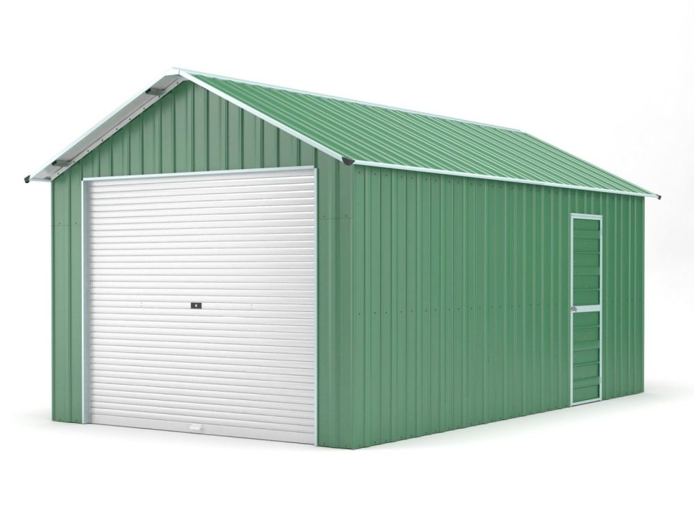 Box in Acciaio Zincato 3.60 x 9.14 m x h 3.15 m - 655 KG - 32.9 metri quadri - VERDE