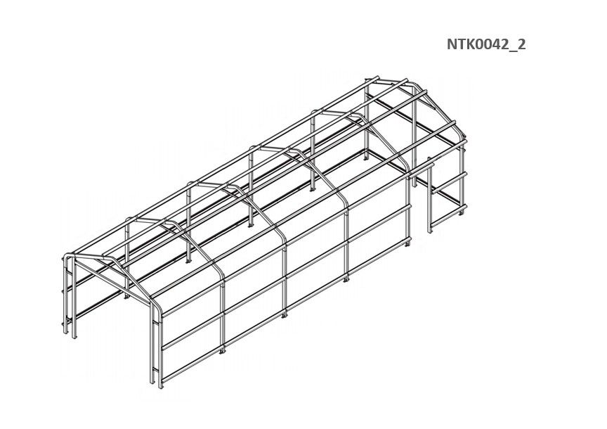 Box in Acciaio Zincato 3.60 x 9.14 m x h 3.15 m - 655 KG - 32.9 metri quadri - VERDE